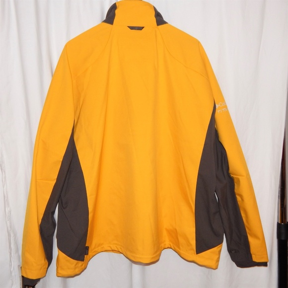 NWT Men Columbia jacket coat 4XL Gold Grey wind / water resistant - Picture 3 of 8